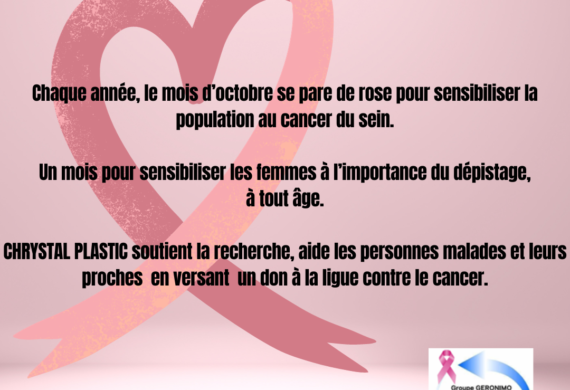 Chrystal Plastic soutient Octobre Rose